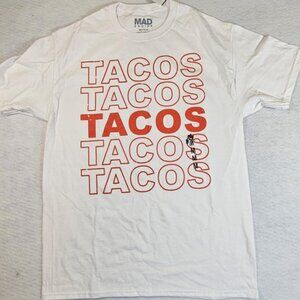 Kohl’s Mad Engine Tacos Graphic T Shirt NWT Medium